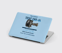 Thumbnail for TRENT XWB-84 design on light blue MacBook case