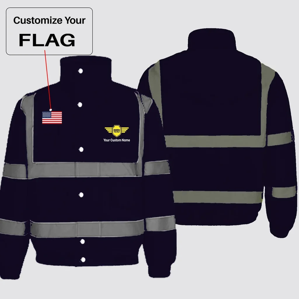 Customisable Flag & Name Winter Jacket - view 5