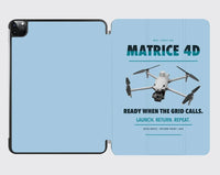 Thumbnail for DJI Matrice 4D design on light blue ipad tablet case