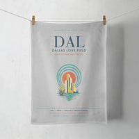 Thumbnail for Dallas Love Field (DAL) design on light gray towel