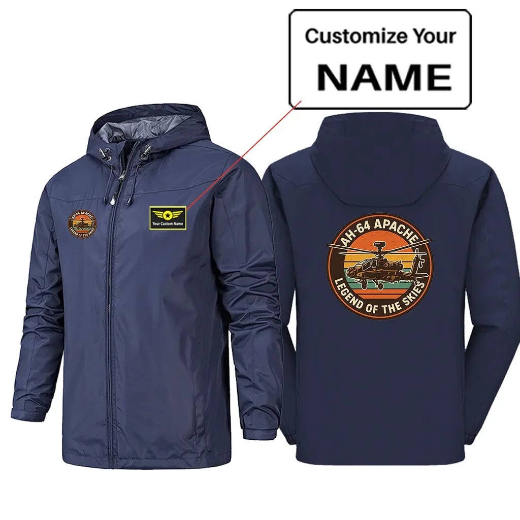 Retro Apache AH-64 Rain Jacket - view 5
