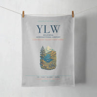 Thumbnail for Kelowna International Airport (YLW) design on light gray towel