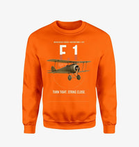 Thumbnail for Sopwith Camel F.1 design on orange sweatshirt