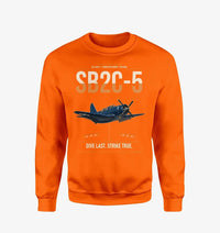 Thumbnail for SB2C-5 Helldiver design on orange sweatshirt