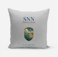 Thumbnail for Shannon Airport (SNN) design on light gray pillow
