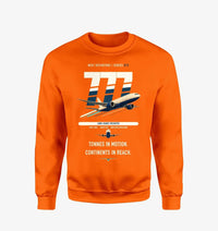 Thumbnail for Boeing 777F design on orange sweatshirt