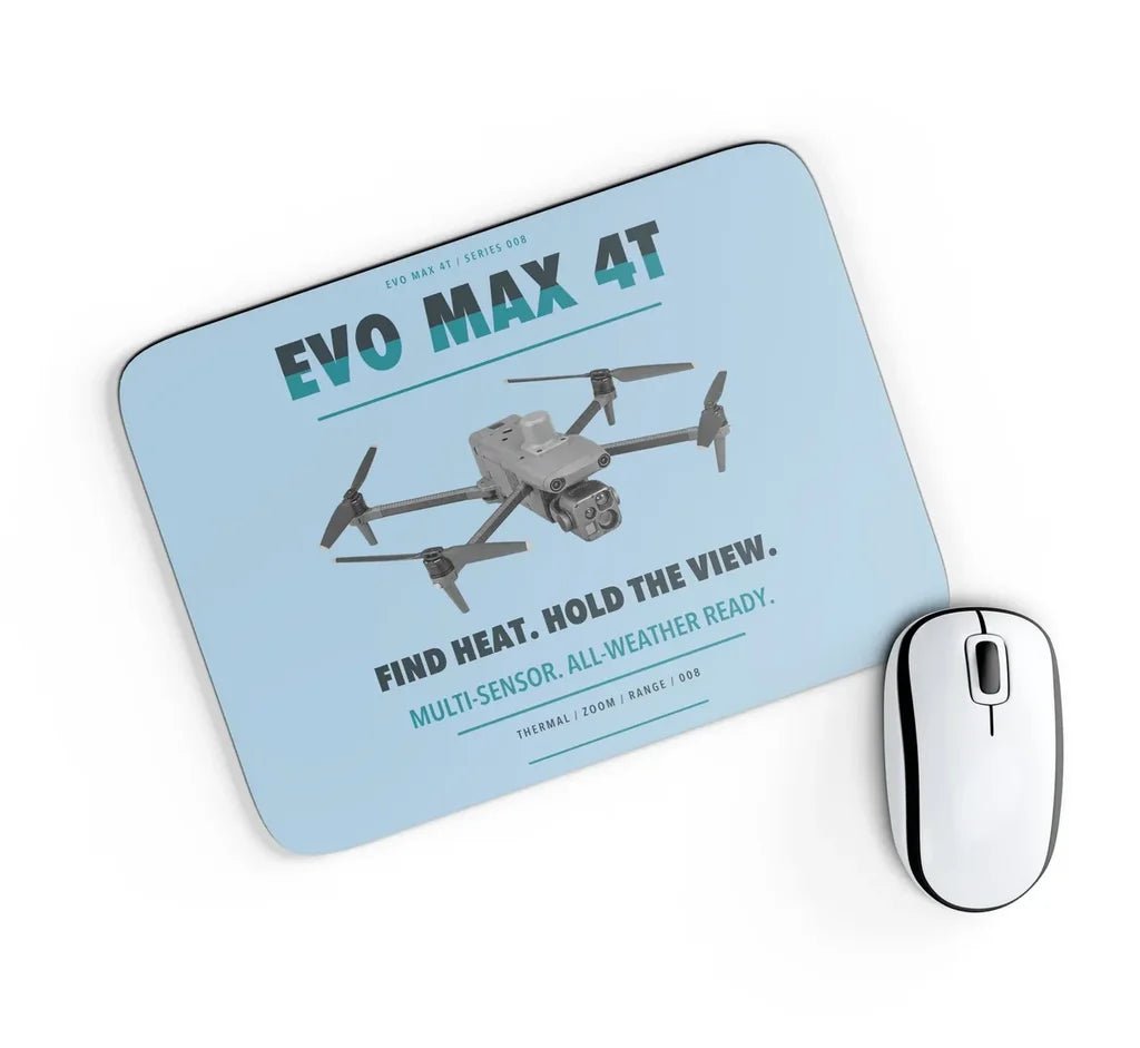 Autel EVO Max 4T design on light blue rectangle mouse pad