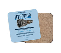 Thumbnail for HTF7000 design on light blue 1 piece coaster