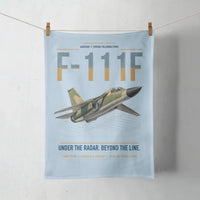 Thumbnail for F-111F Aardvark design on light blue towel