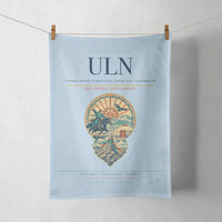 Thumbnail for Chinggis Khaan International Airport (ULN) design on light blue towel