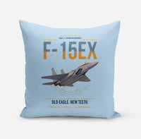 Thumbnail for F-15EX Eagle II design on light blue pillow