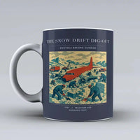 Thumbnail for VINTAGE G4355 - The Snow Drift Dig-Out - Ceramic Mug design on darkblue