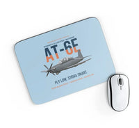 Thumbnail for AT-6E Wolverine Light Attack design on light blue rectangle mouse pad