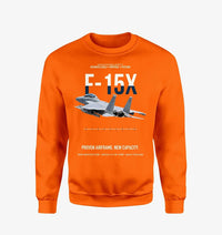 Thumbnail for F-15X Advanced Eagle Proposal Proven Airframe New Capacity design on orange sweatshirt