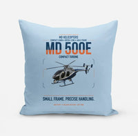 Thumbnail for MD Helicopters MD 500E design on light blue pillow