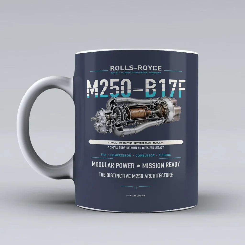 Mug design on dark blue m250 b17f