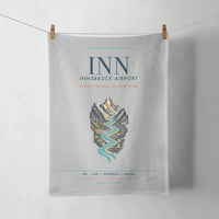 Thumbnail for Innsbruck Airport (INN) design on light gray towel
