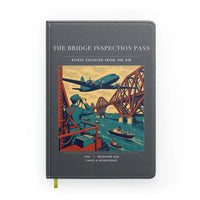 Thumbnail for VINTAGE G4482 - The Bridge Inspection Pass - Designed Notebooks design on gray