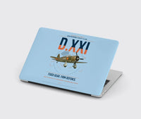 Thumbnail for Fokker D.XXI — Dutch LVA aircraft 221 design on light blue MacBook case