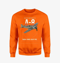 Thumbnail for Focke-Wulf Fw 190A-8 design on orange sweatshirt