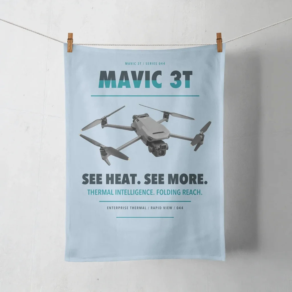 DJI Mavic 3 Thermal design on light blue towel