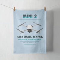 Thumbnail for DJI Mini 3 design on light blue towel