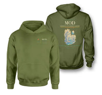 Thumbnail for Modesto City-County Airport (MOD) design on green army double-side hoodie