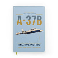 Thumbnail for A-37B Dragonfly design on light blue notebook