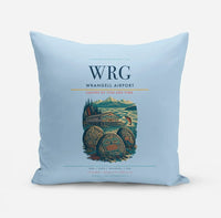 Thumbnail for Wrangell Airport (WRG) design on light blue pillow