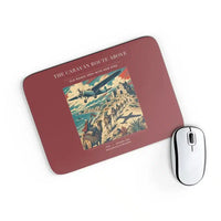 Thumbnail for VINTAGE G4332 - The Caravan Route Above - Designed Mouse Pads design on darkred rectangle
