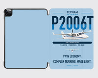 Thumbnail for Tecnam P2006T design on light blue ipad tablet case