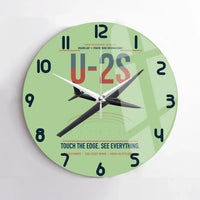 Thumbnail for U-2S Dragon Lady design on light green no frame wall clock