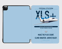 Thumbnail for Cessna Citation XLSPlus design on light blue ipad tablet case