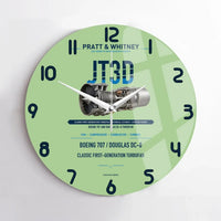 Thumbnail for JT3D design on light green no frame wall clock