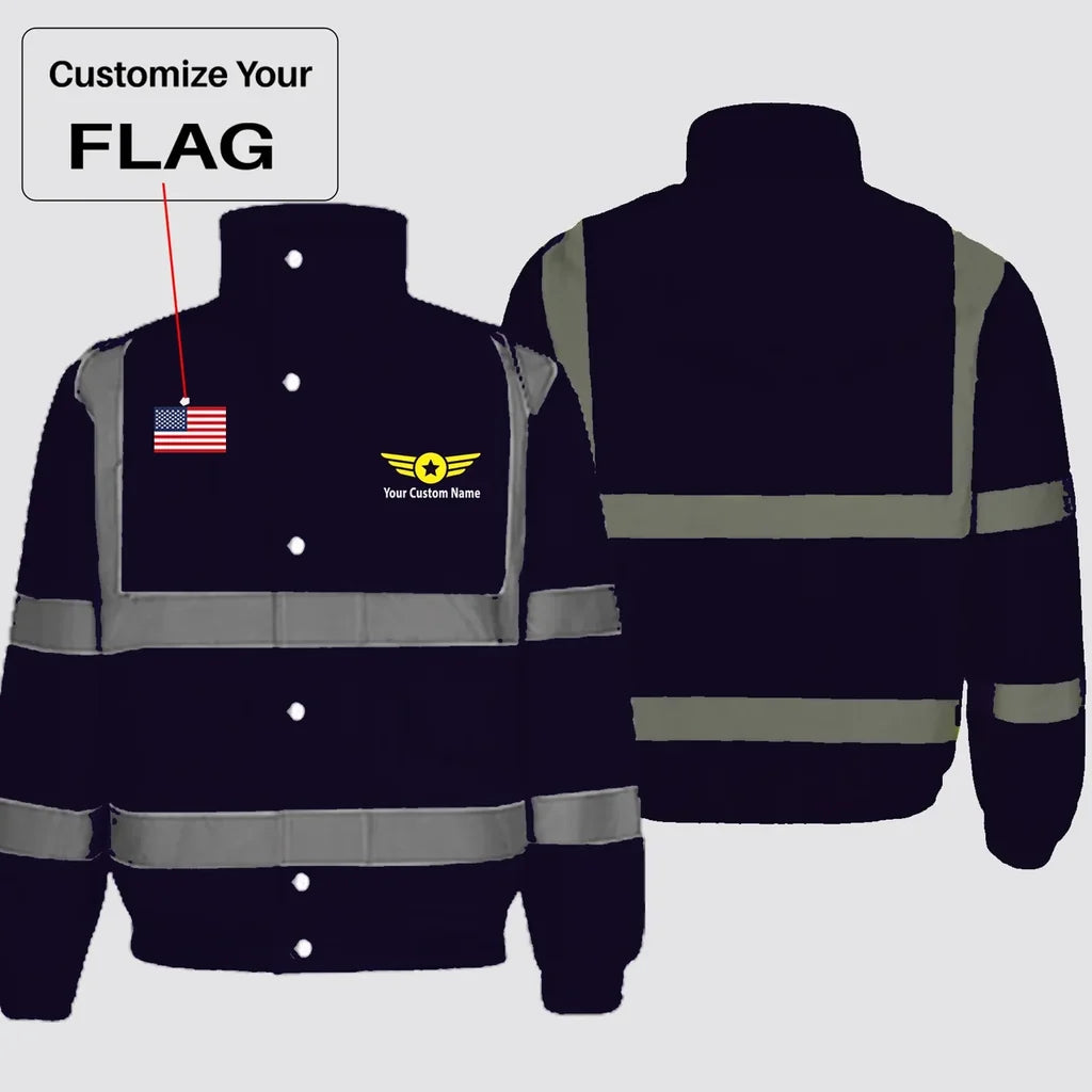 Customisable Flag & Name Winter Jacket - view 5