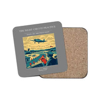 Thumbnail for The Night Circuit Practice - Designed Coasters design on gray 1-piece