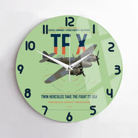 Thumbnail for Bristol Beaufighter TF X design on light green no frame wall clock
