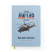 Thumbnail for Leonardo AW149 design on light blue notebook