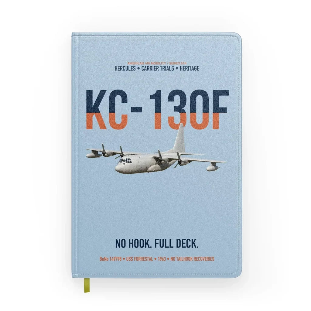 KC-130F BuNo 149798 design on light blue notebook