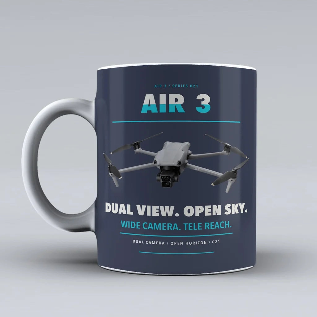 Air 3 Mug design on dark blue dji