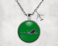Thumbnail for Multicolor Airplane Necklace - view 5