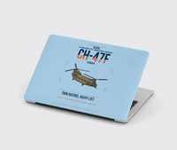 Thumbnail for Boeing CH-47F Chinook design on light blue MacBook case