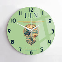 Thumbnail for Chinggis Khaan International Airport (ULN) design on light green no frame wall clock