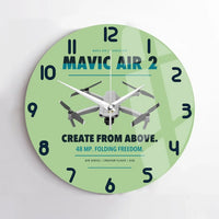 Thumbnail for DJI Mavic Air 2 design on light green no frame wall clock