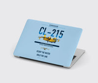 Thumbnail for Canadair CL-215 design on light blue MacBook case