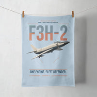 Thumbnail for F3H-2 Demon design on light blue towel