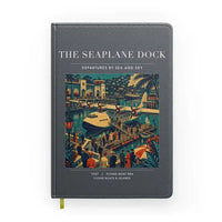 Thumbnail for VINTAGE G4056 - The Seaplane Dock - Designed Notebooks design on gray
