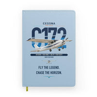 Thumbnail for Cessna 172 Skyhawk design on light blue notebook