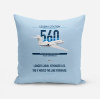 Thumbnail for Cessna Citation 560 - Citation V design on light blue pillow
