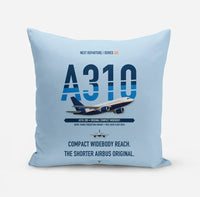 Thumbnail for Airbus A310-200 design on light blue pillow
